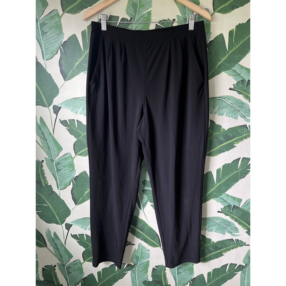 Leith Tapered Trousers Women Large Black